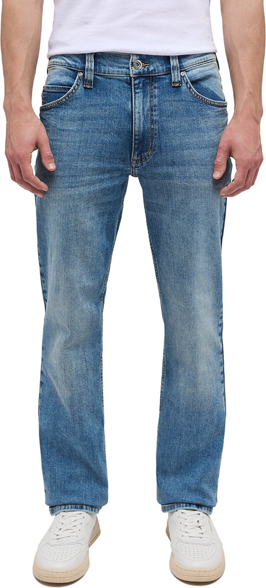 Mustang Heren Jeans Broeken TRAMPER STRAIGHT regular/straight Fit Blauw 33W / 32L Volwassenen