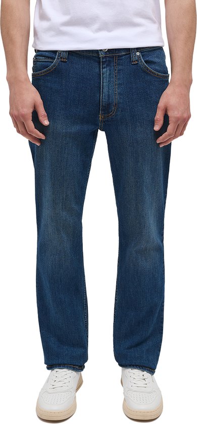 Mustang Heren Jeans Broeken TRAMPER STRAIGHT regular/straight Fit Blauw 35W / 36L Volwassenen