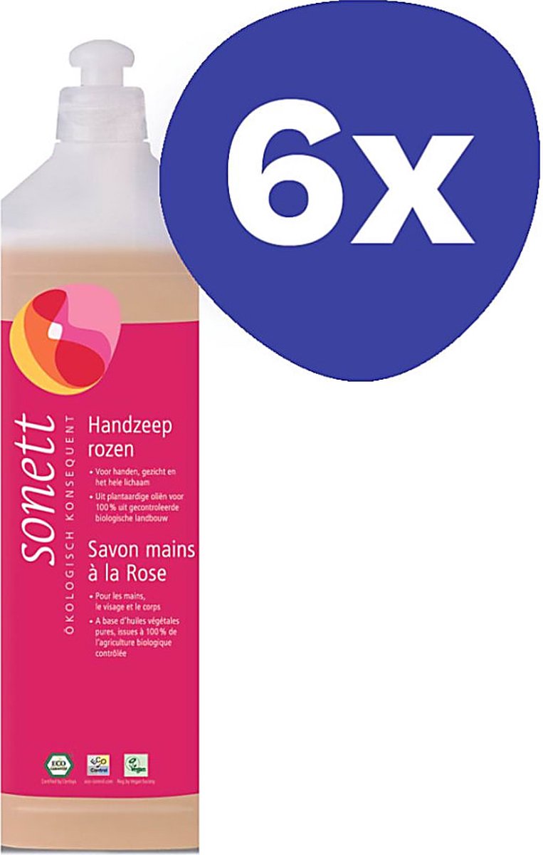Sonett Handzeep - Rozen (6x 1L)