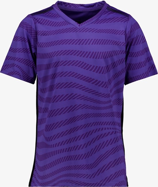 Dutchy Dry meisjes voetbal T-shirt paars met print - Maat 170/176