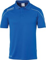 Uhlsport Stream 22 Polo Heren - Royal / Wit | Maat: 4XL
