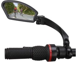 Fietsspiegel Links - Fiets spiegel - Geschikt voor Fatbikes / e-bikes / fietsen - Universeel - Verstelbaar & Inklapbaar - Vergroot je veiligheid - EENVOUDIGE MONTAGE OP STUUR