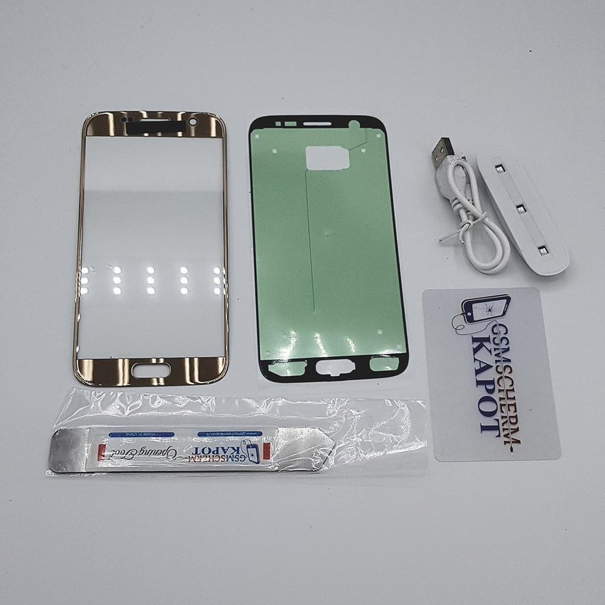 Voor Samsung Galaxy S7 glas reparatie set - Goud