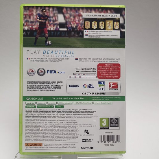 Jeu Xbox 360 Fifa 16 PAL FR - Jeux vidéo