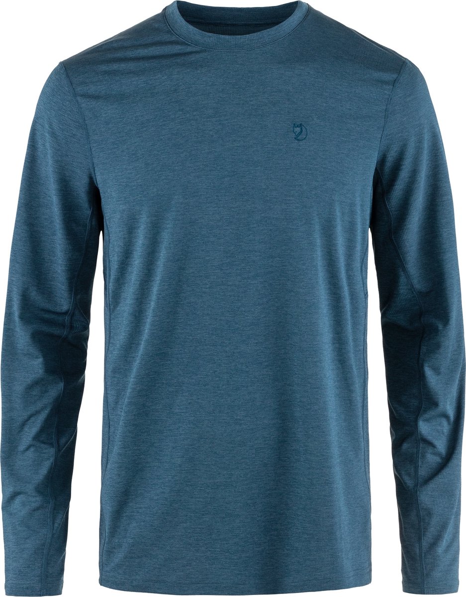 Fjallraven Abisko Day Hike LS Men Shirt lange mouwen Heren Indigo Blauw