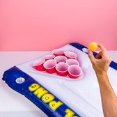 Air Mattress, Jeu de Pool Pong, avec 20 gobelets en plastique et 2 balles