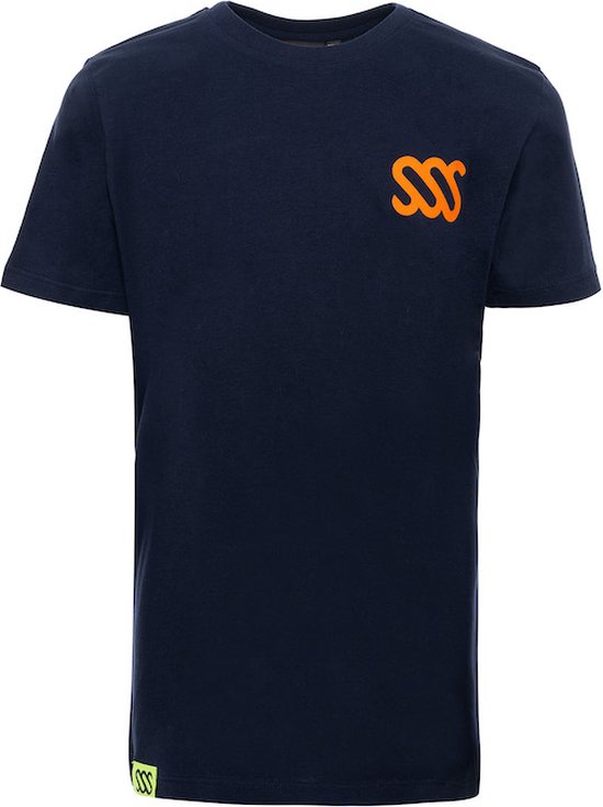 T-shirt SEB Kids Marine | T-shirt Kinder - Blauw - Néon - Tshirt - Coton bio