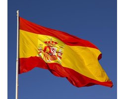 2 Spaanse vlaggen - Vlag - Vlag van Spanje - Spaanse vlag -Spaanse Gemeenschap Vlag - 90/150CM - Spain flag - Vlag van Espana - Hispania - Madrid