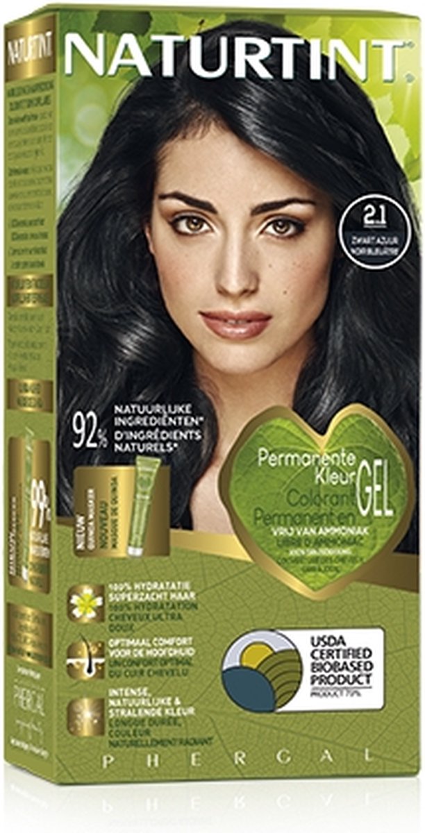 Naturtint Permanente Kleuring 2.1 Zwart Azuur 160ML