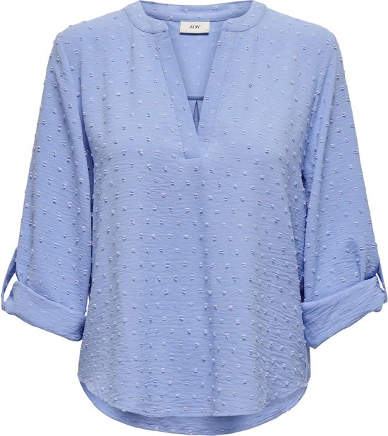 JDY JDYDIVYA 7/8 DOBBY V-NECK TOP WVN Dames Top - Maat L