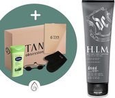 Devoted Creations ® H.I.M. Titanium - Zonnebankcreme - Zonnebankcremes - Zonnebank creme - Met Bronzer - Incl. Exclusieve Tan Obsession Giftbox - 250 ML