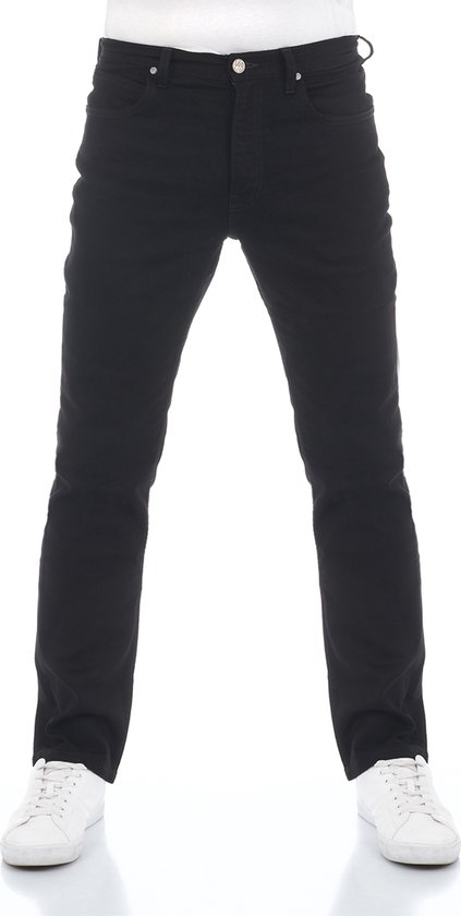 Lee Heren Jeans Broeken BROOKLYN STRAIGHT regular/straight Fit Zwart 32W / 32L Volwassenen