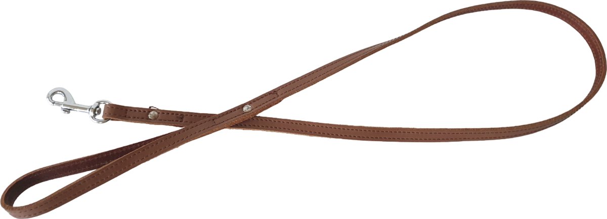 ALOKÉ Hondenriem / Hondenlijn - Lakleder - Choco - S - Breedte: 10 mm - Lengte: 102 cm