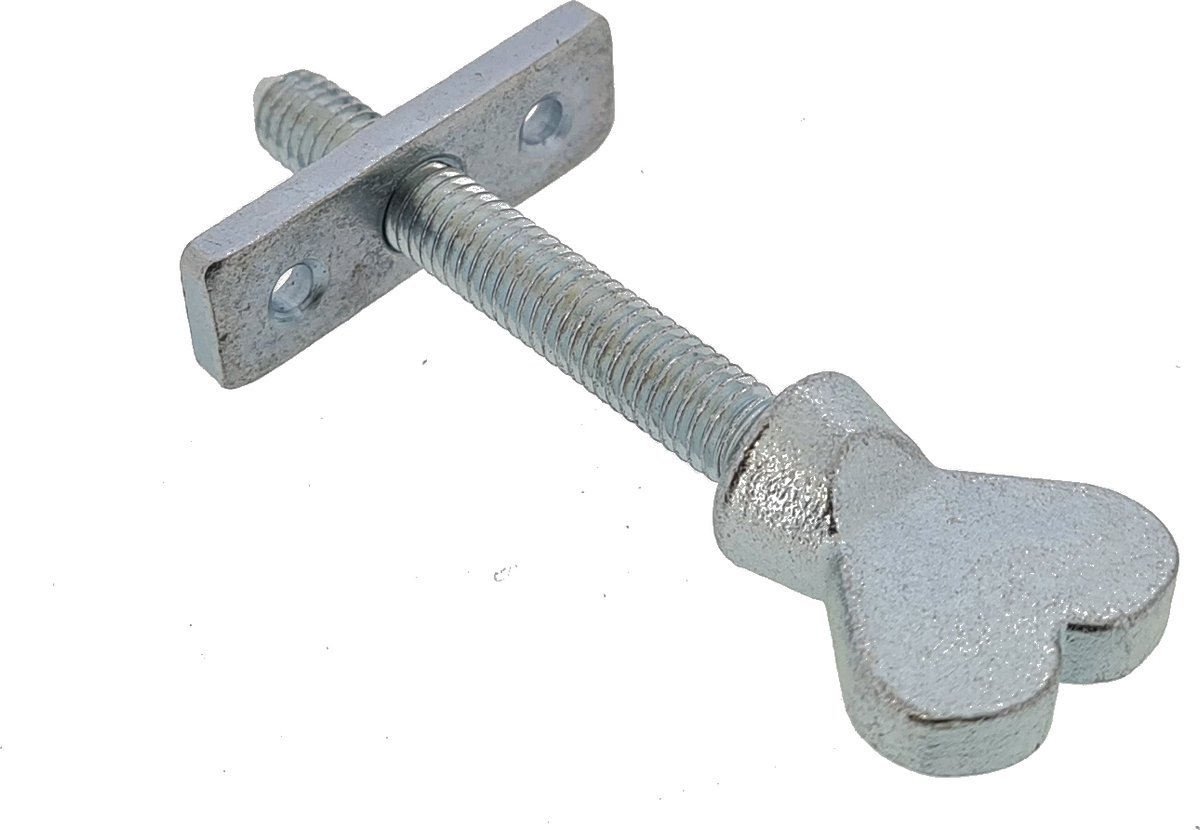 BELEGSCHROEF HARTMODEL - 65 MM - VERZINKT - TBV SCHUIFRAMEN - MET PASPLAAT - CODE 8711517662569