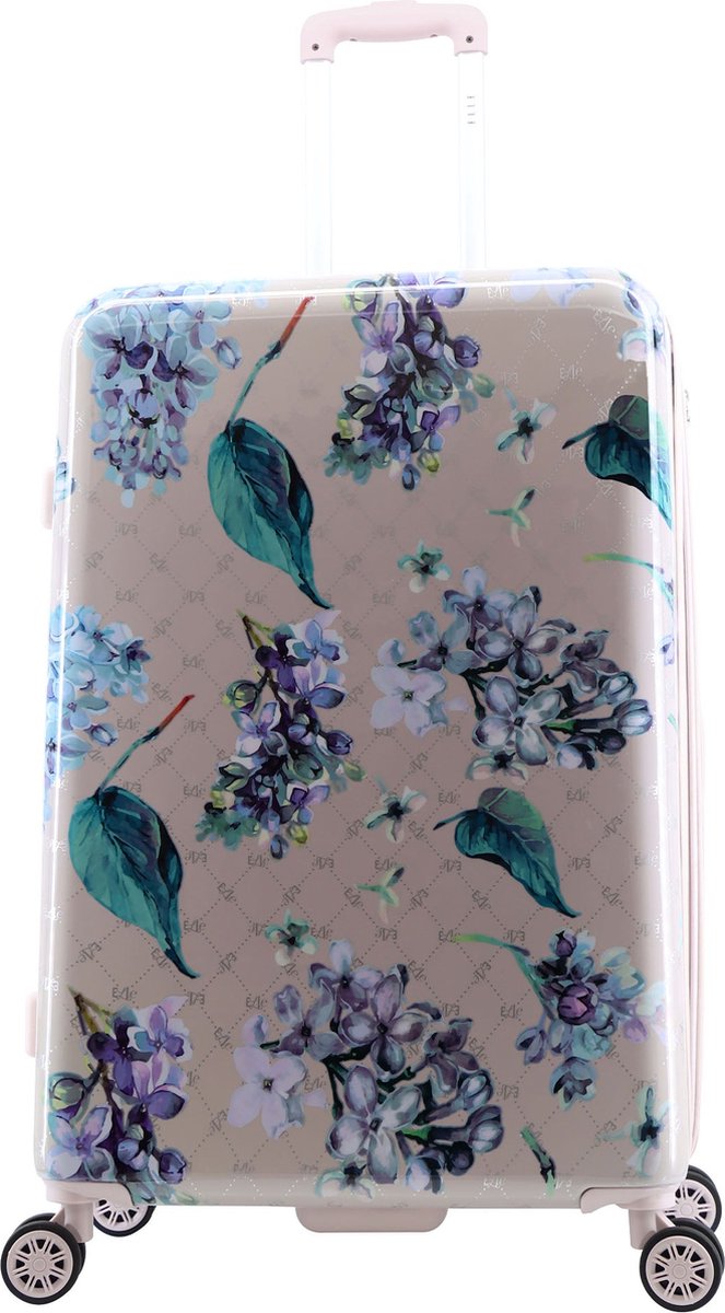 ELLE Floret grote Koffer met print | Trolley - 78cm (L) - Lila - EL44HA.71.04 - Lilac / Large