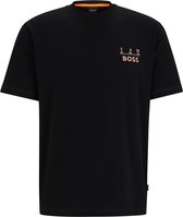 BOSS - T-shirt Backprint Zwart - Heren - Maat XXL - Regular-fit