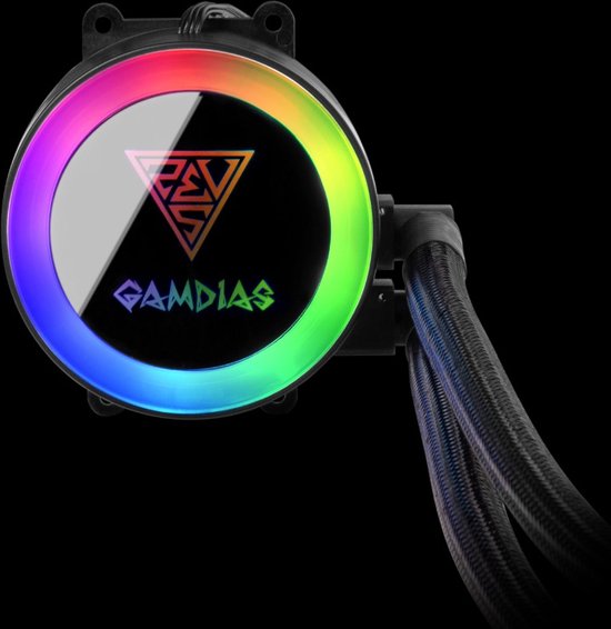 GAMDIAS RGB CPU Liquid Cooler|Intel en AMD Processor Koeler met RGB LED Verlichting (NON Addressable)|Chione M2-240 Lite - GAMDIAS