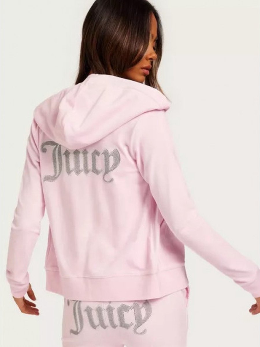Juicy Couture Caviar robertson diamante track top with pants Cherry blossom XS/XXS
