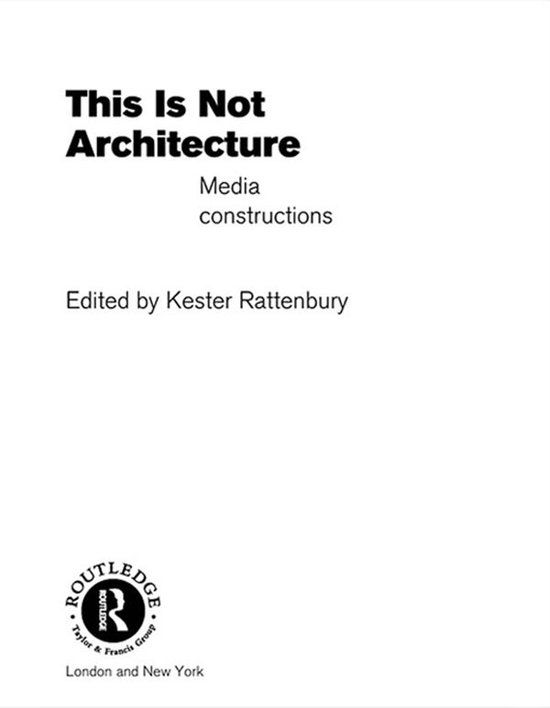 This is Not Architecture - cover