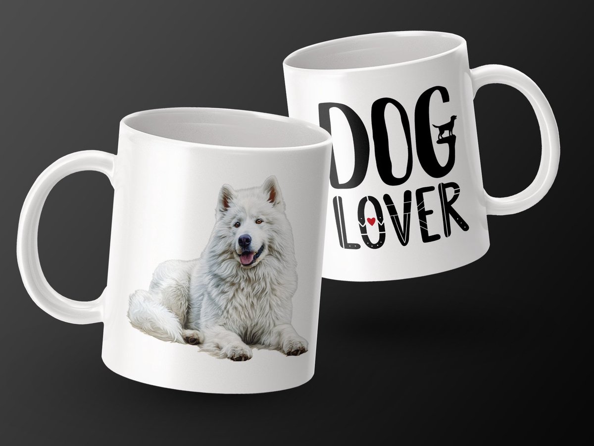 Mok Samoyed Dog - Samojeed Hond / dog lover
