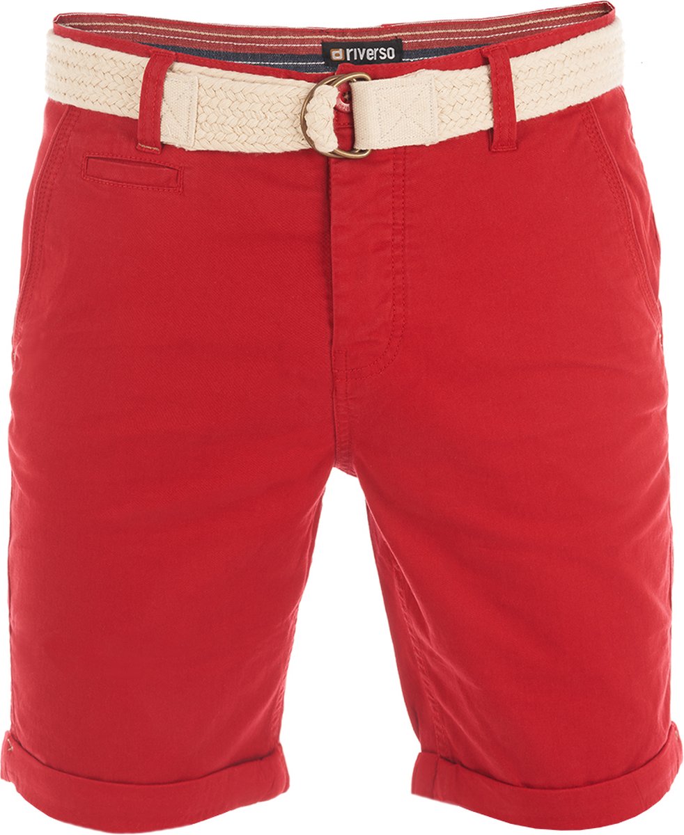 riverso Heren Short RIVHenry regular/straight Rood W 34 Volwassenen Zomershorts