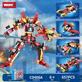 WOMA Revanger of the Galaxy - Bouwpakket - Bouwblokken - Bouwset - 3D puzzel - Mini blokjes - Compatibel met Lego bouwstenen - 657 Stuks