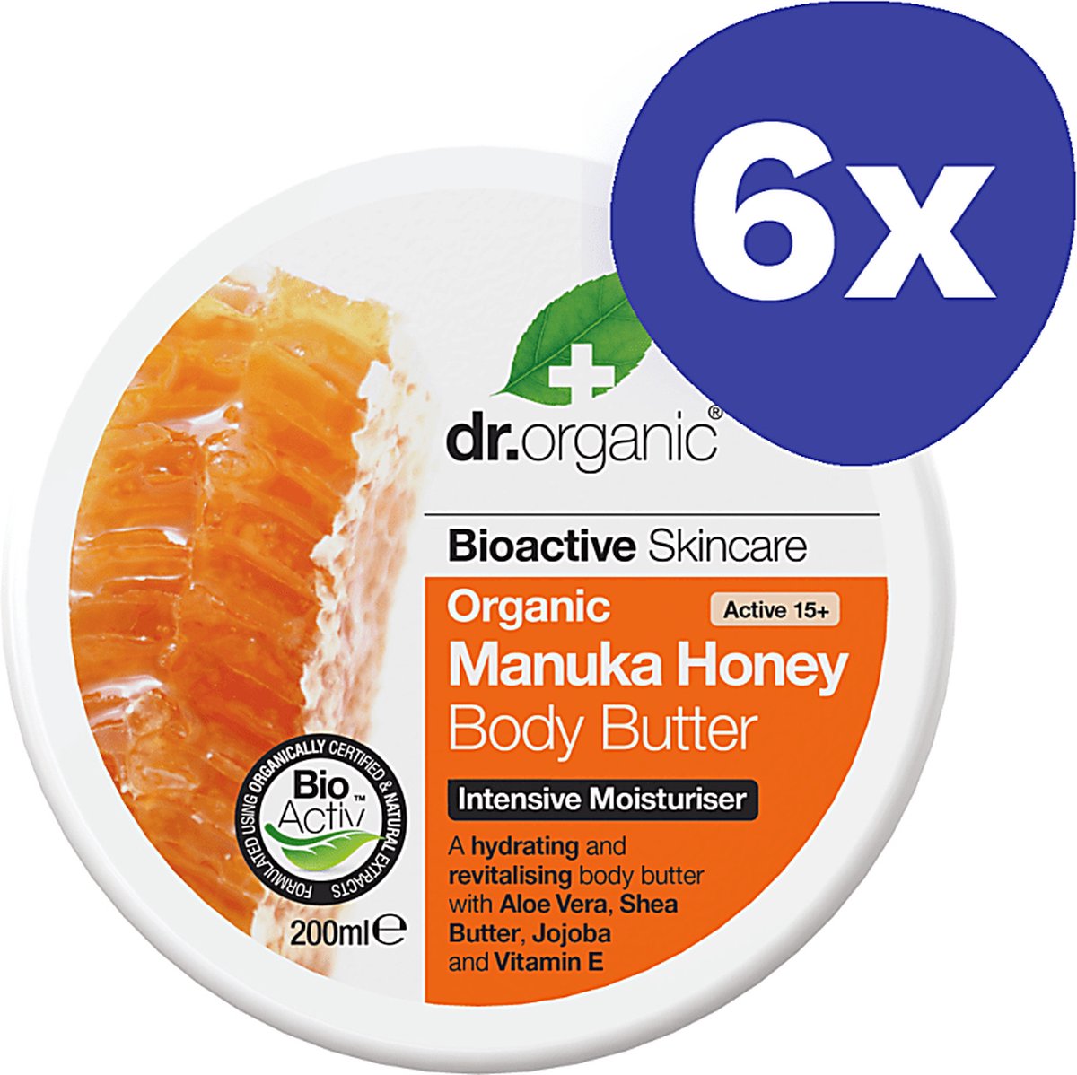 Goedkoopste Dr Organic Manuka Honing Body Butter (6x 200ml
