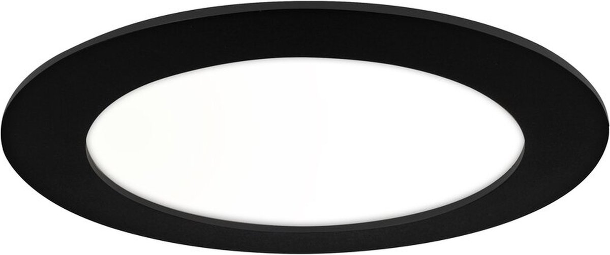 LED Downlight Premium Line 18cm zwart 11W 4000K IP44 dimbaar