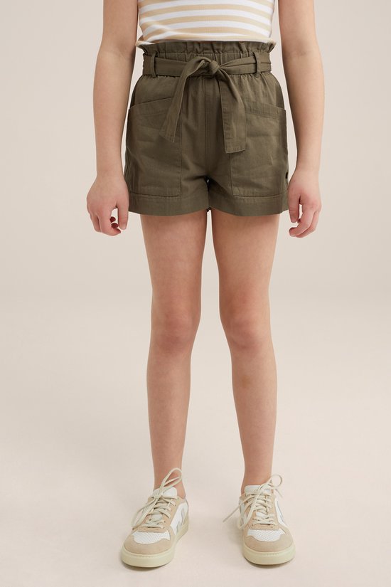 WE Fashion Meisjes short met ceintuur