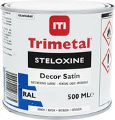 Trimetal Steloxine Decor Satin - Zwart - 0.5L