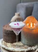 Roze Espresso Martini Deluxe Kaars | Cocktail Kaars, kaarsen, Geurkaars