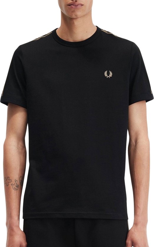 Contrast Tape Ringer T-shirt Mannen - Maat M