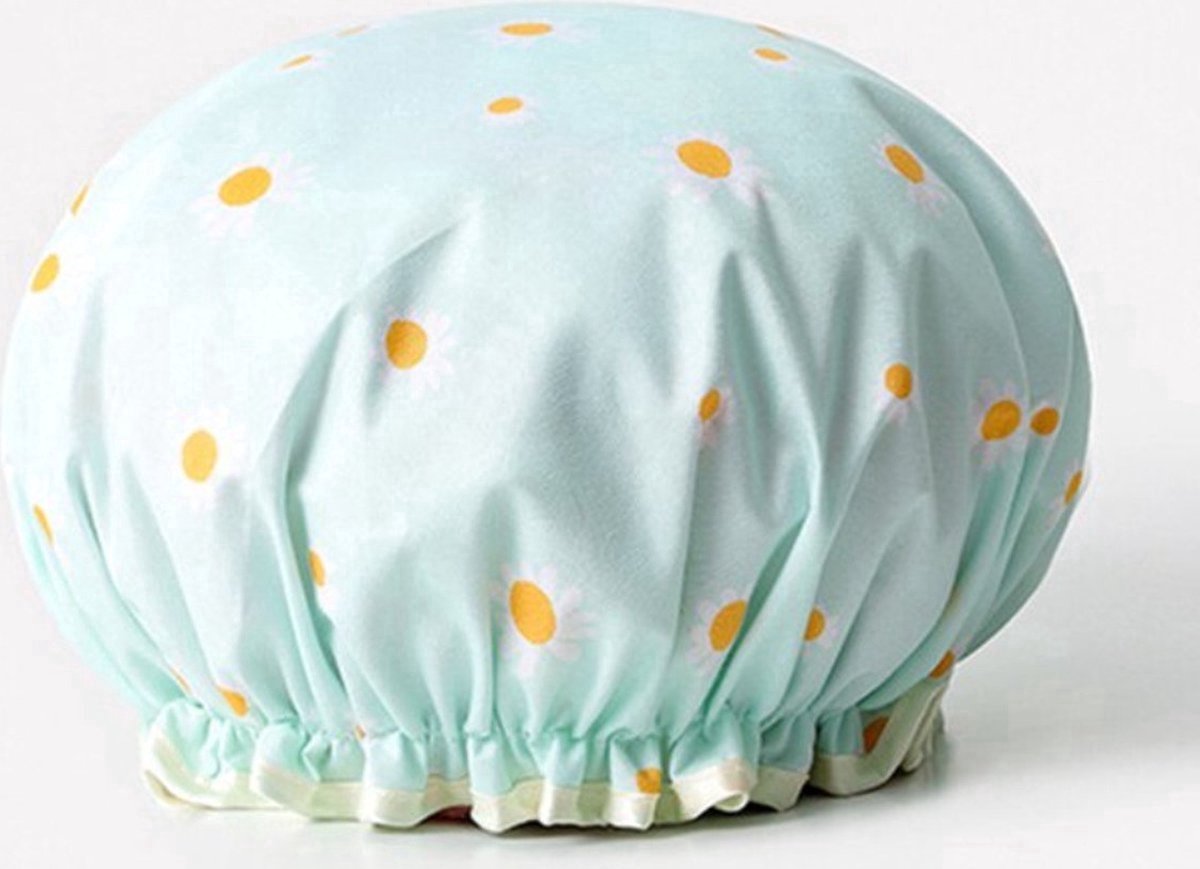 Goedkoopste 2x Premium Douche Muts - Degelijke BadMuts Bloem- Duurzaam Droge Haren - Shower Cap Flower - van Heble®