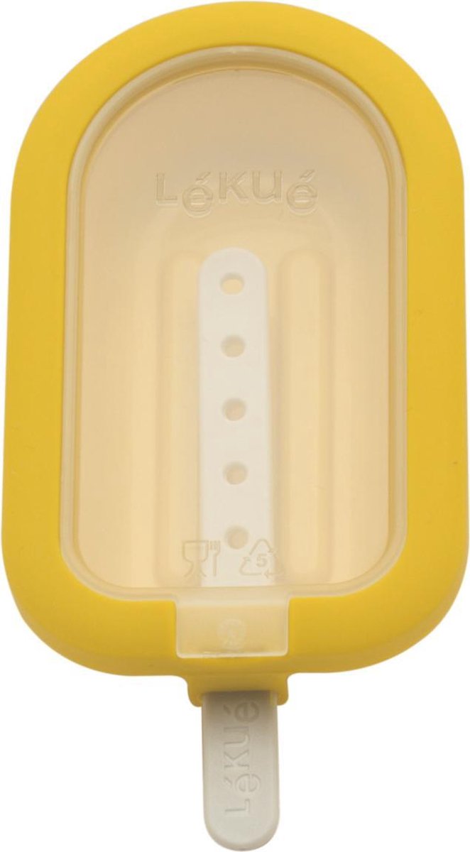 lekue ijsjesvorm synth jaune 10.5 x 6.5 x 2.6 cm