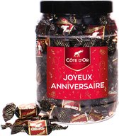 Côte d'Or Chokotoff chocolade met opschrift "Joyeux Anniversaire!" - chocolade verjaardagscadeau - pure chocolade met toffee - 800g