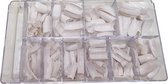 Beauty Label - Half Well Square Tips - White Tips - French Tips - in Box - 500 stuks