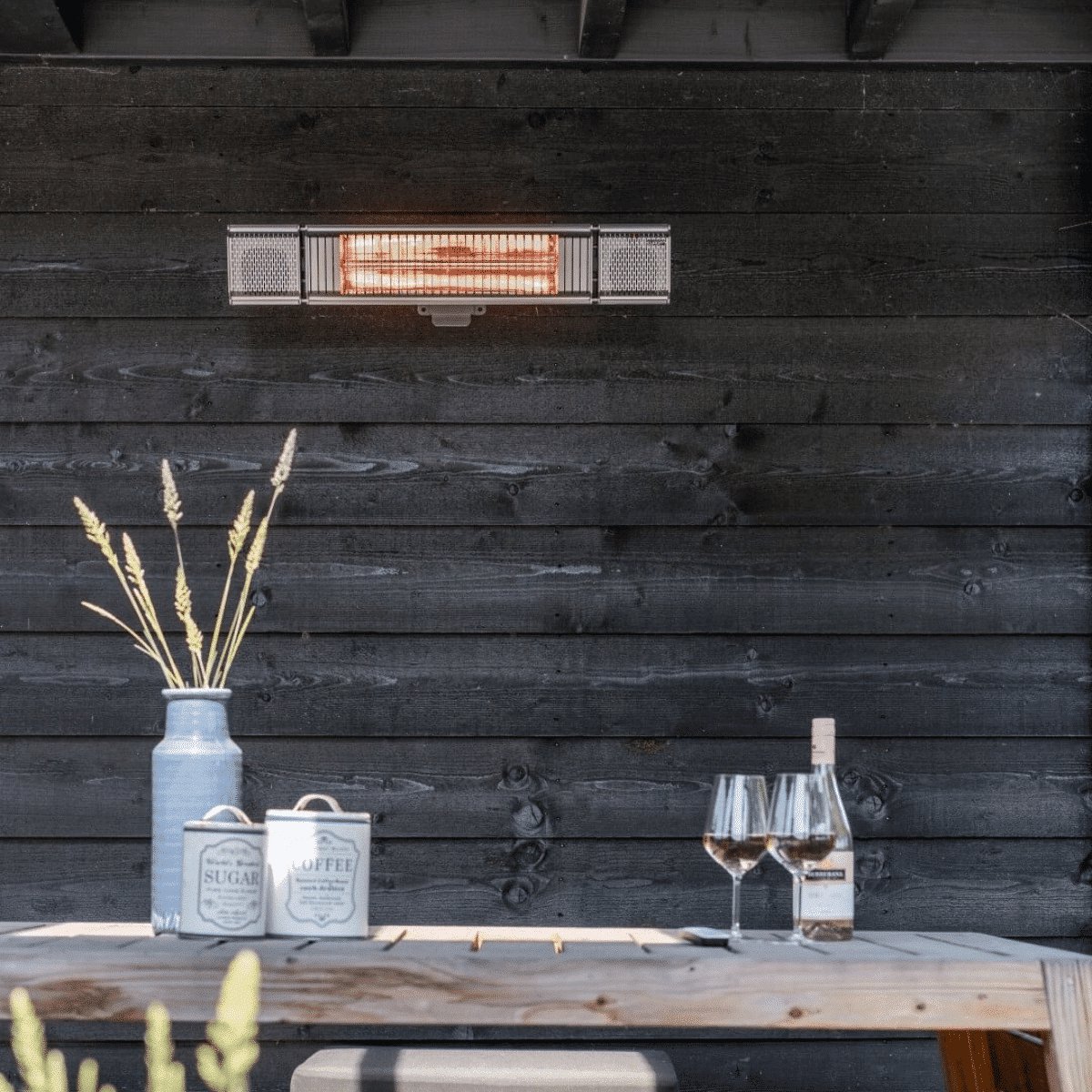Eurom Heat and Beat - Patio heater with speaker - Grey