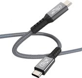 Câble MMOBIEL USB4 2m - 240W Câble de charge USB-C vers USB-C - 8K@60Hz - Transfert de données 40 Gbps - Convient pour Thunderbolt 3 / 4, iPhone 15, MacBook Pro / Air, iPad, Samsung Galaxy, HP, etc.