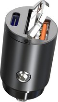 MMOBIEL USB C Auto Oplader Adapter – 45W Sigarettenaansteker USB Lader Snellader – Ultra Compacte Auto Telefoonoplader – Dubbele USB Lader Geschikt voor iPhone 15 14 13 12 Pro Max, Samsung S23 S22 S21