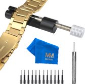 MMOBIEL Horlogeband inkorter Reparatiegereedschap Horloge met 12 Extra Pinnen - Pin Verwijderen Reparatie Kit - Metalen Horlogeband Vervanging