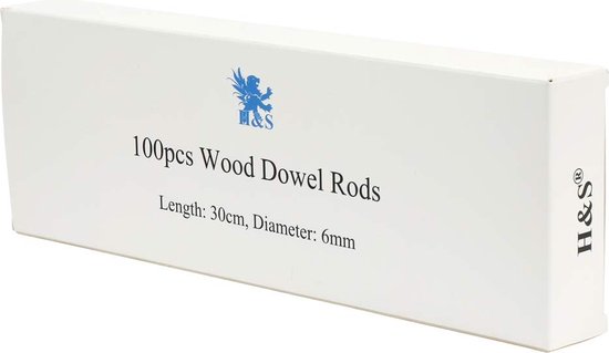 ZOENHOU 100 stuks 30 cm x 10 mm ronde houten deuvels, onafgewerkte houten deuvelstokken, beukenhouten knutselstokken, deuvelstaven voor houtsnijwerk, doe-het-zelf, kunst