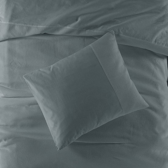 Papillon Deluxe + - Vert Mendoza - Housse de couette - Lits jumeaux - 240x220 / 260 cm + 2 Taies d'oreiller 60 x 70 cm - Katoen percale égyptien