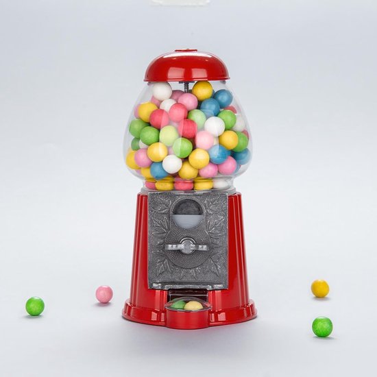 Snoepautomaat, Kauwgomballenautomaat Bank Mini Snoep & Moer Dispenser Geld Deposit Box voor Kinderen(wit