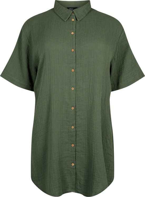 Zizzi Dames plus size jas met capuchon zakken gewatteerd maat 42-60 plus size dameskleding, legioenblauw, 46-48 Grote maten