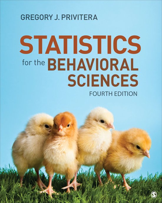 Statistics for the Behavioral Sciences - cover