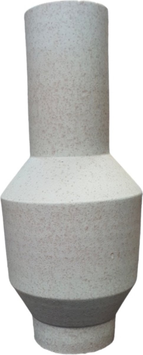 Mica Decorations Vaas beige roze H48,5 x D20cm