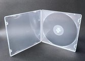 EziCase® CD/DVD Jewel Cases - 10 stuks Clear Single DVD Cases - Hoogwaardige DVD-hoesjes - Geschikt voor thuis en kantoor