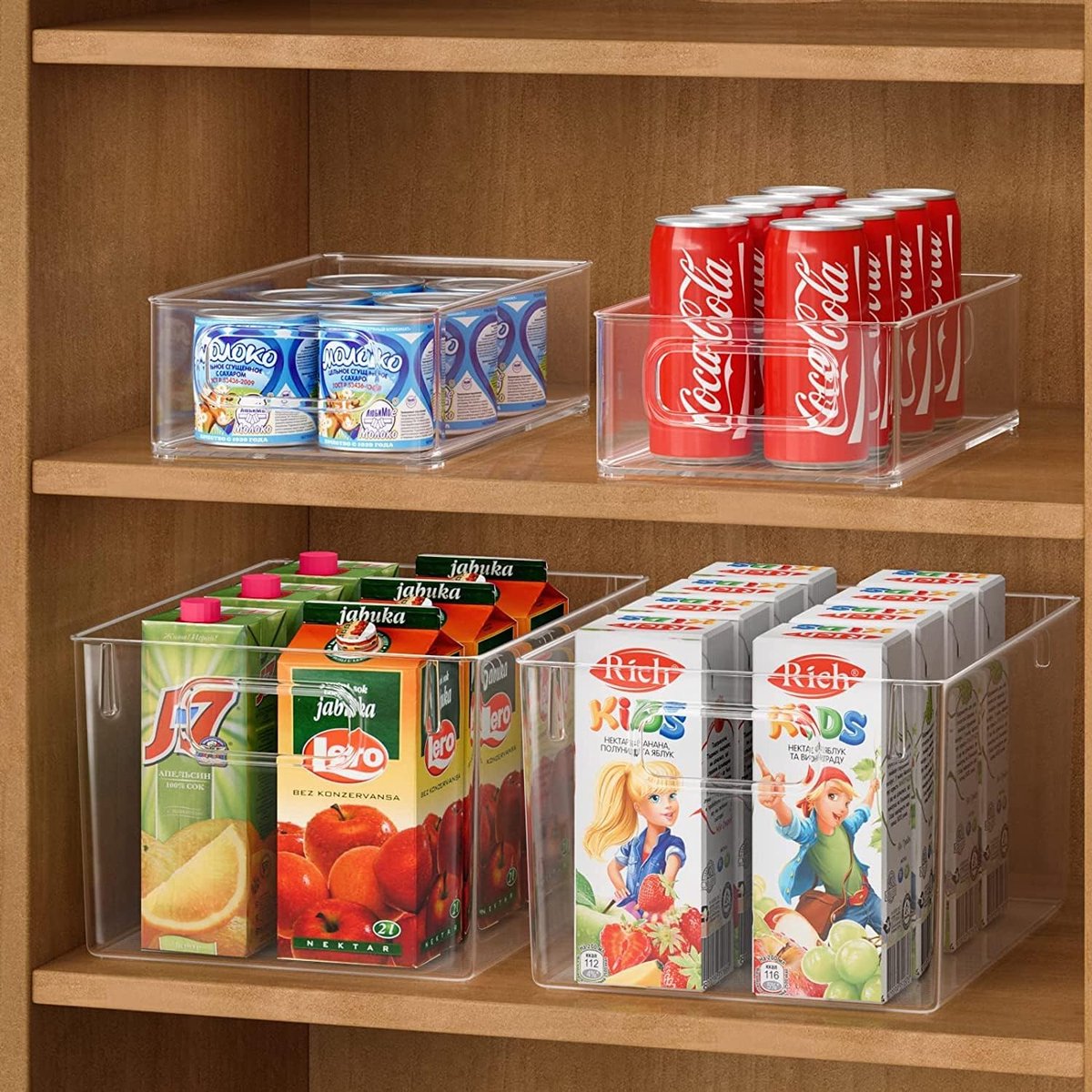 Koelkastorganizer, set - voorraadkamer, snacks, blikjes, keuken,HOGE KWALITEIT MATERIAAL ,8stuks