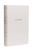 NKJV, Gift and Award Bible, Leather-Look, White, Red Letter Edition, Comfort Print