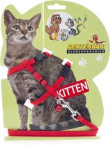 Rentenaar - Kitten tuigje - Kitten - Kitten harnas - Kitten halsband - Kitten tuigje met lijn
